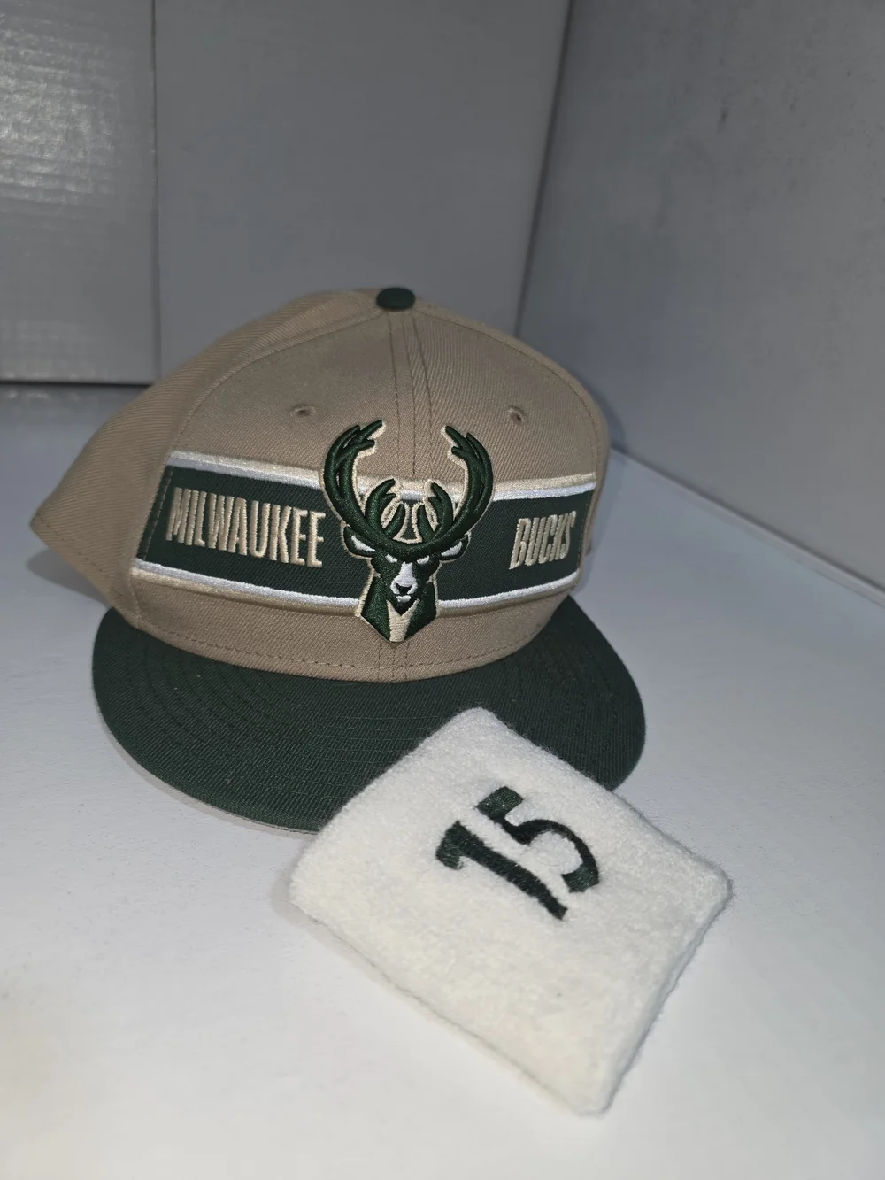Milwaukee Bucks New Era 9FIFTY Snapback Hat M/L NBA 2K25 Summer League + Wristba